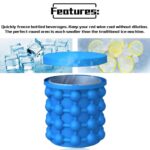 Lattices Silicone Ice Bucket Ice Cooler Cube Maker Cabinet Space Saving Kitchen Tool - Image 7