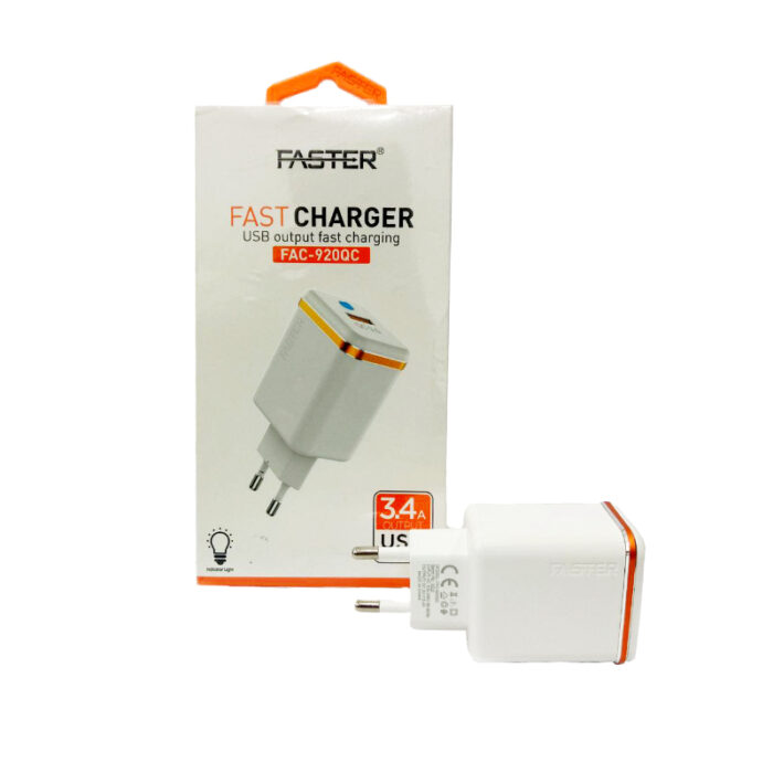 FAC-920QC Fast 18W Travel Charger With Quick Charge 3.0 Compatibility - Image 1