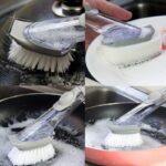 Handheld Cleaning Brush Kitchen Washing Tool With Sponge - Image 4