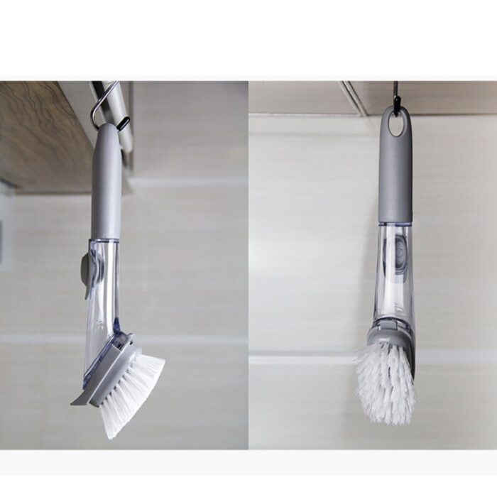 Handheld Cleaning Brush Kitchen Washing Tool With Sponge - Image 1