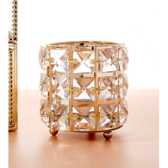 Crystal Vase Multi-Purpose Storage Basket For Home Decor And Organization - Image 1