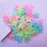 Pack Of 4 x 100 Pcs Glow In The Dark Stars Wall Stickers - Image 8