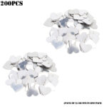 200 Pieces Mini 3D Heart-Shaped Acrylic Mirror Wall Stickers For Decorative Home Enhancement - Image 6