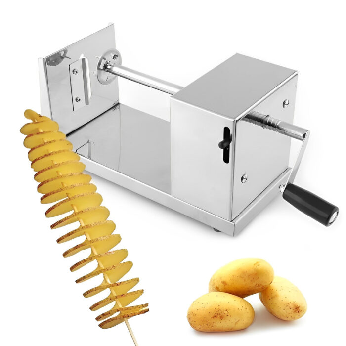 High-Quality Stainless Steel Manual Operation Potato Spiral Cutter Machine - Image 1