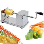 High-Quality Stainless Steel Manual Operation Potato Spiral Cutter Machine - Image 7