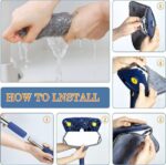 Extended Triangle Mop 360 Twist Squeeze Wringing Window Glass Toilet Bathroom Floor Household Cleaning Ceiling (Random color) - Image 3