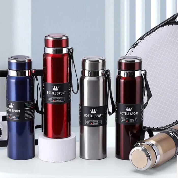 1000ml Large Capacity Stainless Steel Vacuum Flask Hot And Cold Water Bottle - Image 1