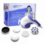 4 in 1 Relax & Spin Tone Vibration Electric Massager  / Electronic Relax and Spin Body Massager with Different Heads - Image 3