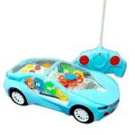 Futuristic Designed Remote-Controlled Toy Car With LED Light Gear Rotation - Image 5