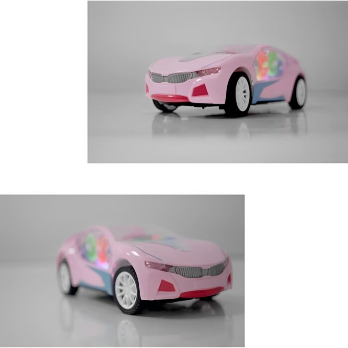 Futuristic Designed Remote-Controlled Toy Car With LED Light Gear Rotation - Image 3