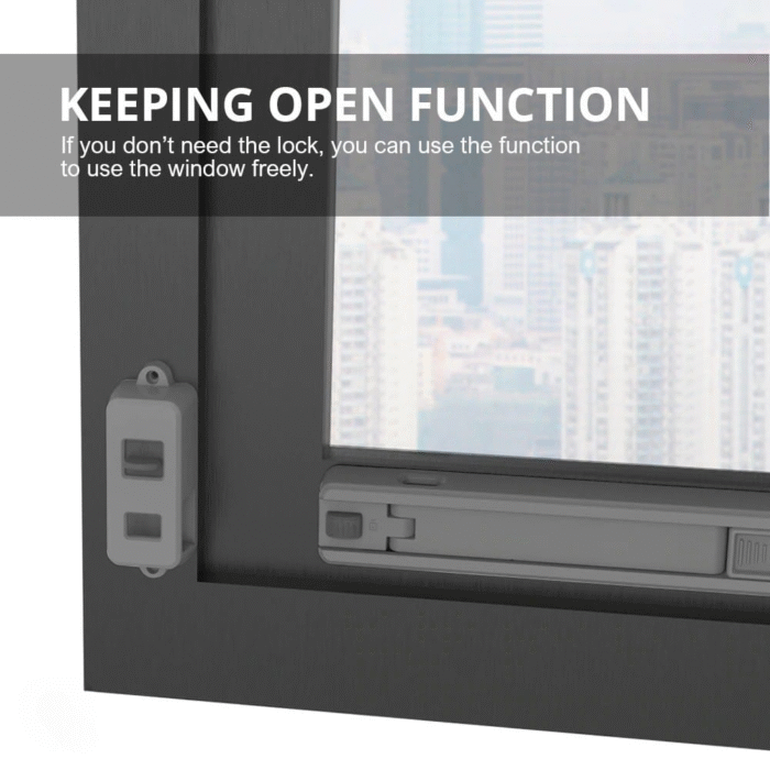 Window restrictor Window Lock Children Protection Window Restrictor ABS Child Safety Window Stopper Falling Prevention Locks Limiter - Image 1