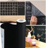 Large Black Chalkboard Sticker Paper DIY Black Board Wall Adhesive Black Board Size (3 x 1.3 ft)