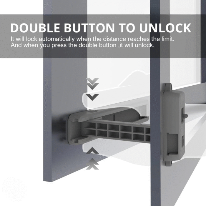 Window restrictor Window Lock Children Protection Window Restrictor ABS Child Safety Window Stopper Falling Prevention Locks Limiter - Image 3