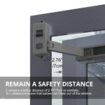 Window restrictor Window Lock Children Protection Window Restrictor ABS Child Safety Window Stopper Falling Prevention Locks Limiter - Image 6