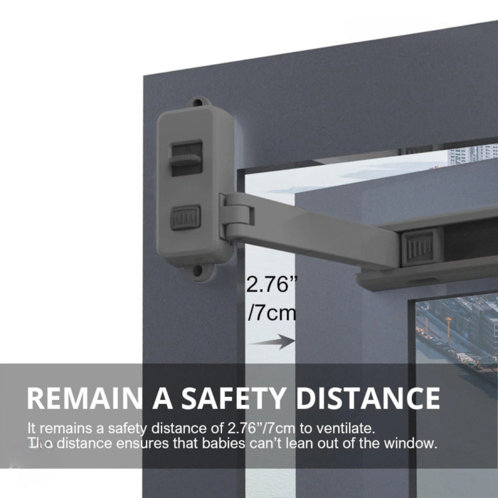 Window restrictor Window Lock Children Protection Window Restrictor ABS Child Safety Window Stopper Falling Prevention Locks Limiter - Image 6