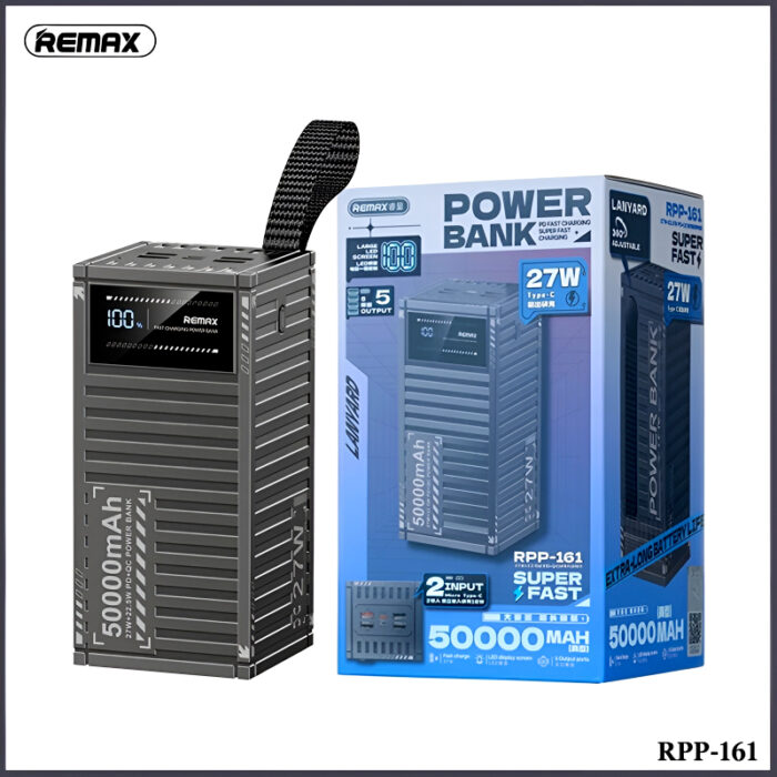 REMAX RPP-161 Container Series 50000mAh PD QC Fast Charging LED Display Powerbank - Image 10