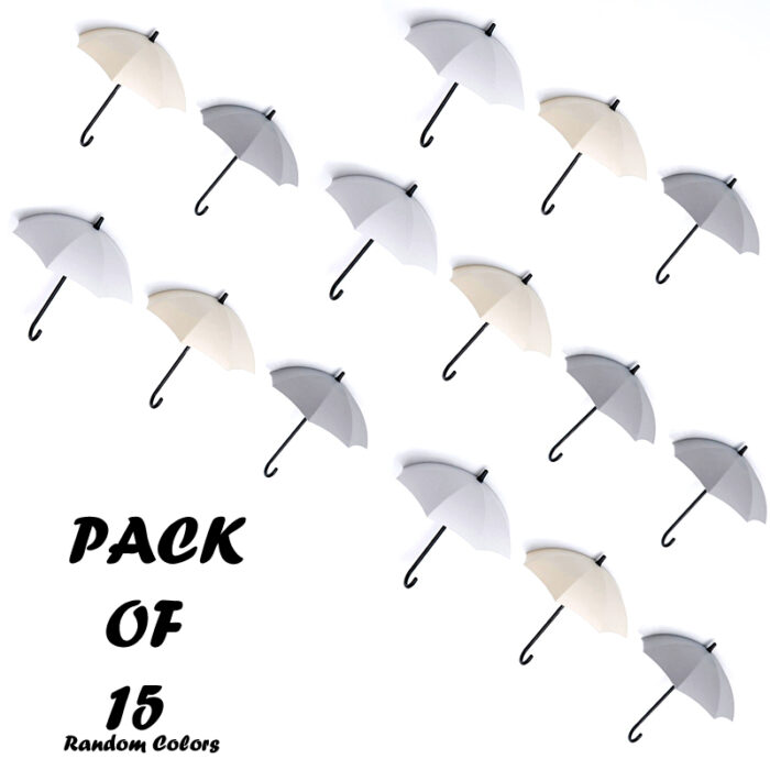 Pack Of 15 Pcs Umbrella Hook Wall Door Key Hanger Key Holder Decorative Hooks - Image 2