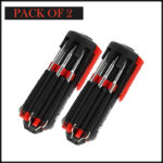 Pack Of 2 Compact 8-In-1 Multi Screwdriver Tool Set With 6 LED Torch - Image 3