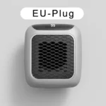 800W Space Heater Digital Electric Heater Wall Outlet Plug Small Fan Home Warmer - Image 2