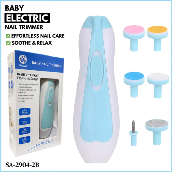6-in-1 Safe and Efficient Multi-Functional Ergonomic Mini Electric Baby Nail Trimmer - Image 1