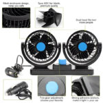 F30 Dual-Headed 360° Rotating Car Fan with Low Noise & Adjustable Airflow - Image 11