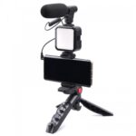 Multifunctional Professional Vlogging Kit With Tripod LED Video Light Microphone And Phone Holder - Image 7