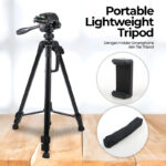 T-3520 Multi-Functional Professional Portable Tripod Stand For Mobile Phones, DSLR Cameras And Video Camcorders - Image 2