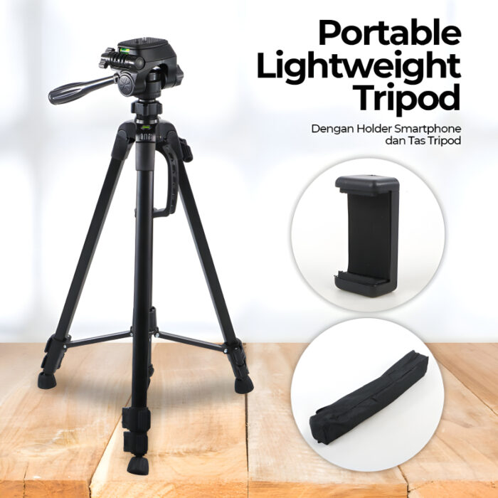T-3520 Multi-Functional Professional Portable Tripod Stand For Mobile Phones, DSLR Cameras And Video Camcorders - Image 2