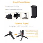 Multifunctional Professional Vlogging Kit With Tripod LED Video Light Microphone And Phone Holder - Image 11