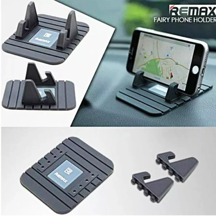 REMAX Fairy Universal Silicone Anti Slip Mat Mobile Phone Holder (black) - Image 1