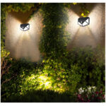 100 LEDs Rechargeable Motion Sensor Solar Interaction Waterproof Wall Lamp - Image 21