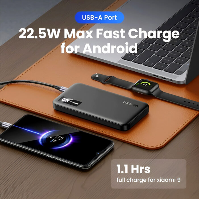 UGREEN PB311 10000mAh 20W Portable Power Bank with Two-Way Fast Charging and Advanced Safety Features - Image 11