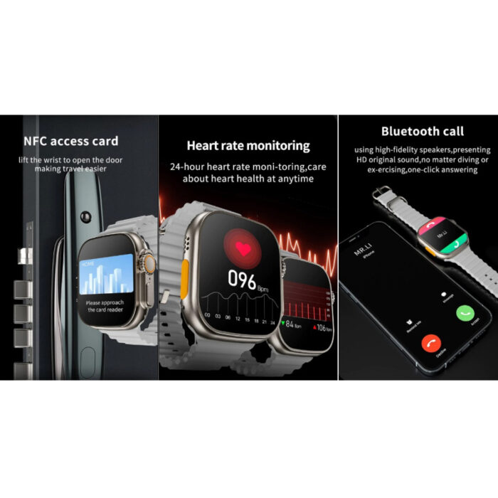 X8 Ultra 2.08-Inch NFC Always-On Display Smart Watch With Bluetooth Calling - Image 10