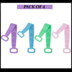 Pack Of 4 Silicone Back Scrubber Soft Loofah Bath Towel And Massage Belt - Image 11