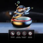 Solar Car Air Freshener Rotating Double-Ring For Car Dashboard, Aesthetic Car Decor | Best Quality ( Random Color ) - Image 5