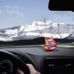 Solar Car Air Freshener Rotating Double-Ring For Car Dashboard, Aesthetic Car Decor | Best Quality ( Random Color ) - Image 6