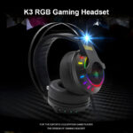 K3 Super Bass Comfortable Wear E-Sports RGB Gaming Wired Headset