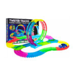 Colorful Glow-in-the-Dark children Race Track 188 pcs and 360° rotation
