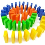 Domino Set Up Train, Domino Train Toy Blocks Set with Lights and Sounds, Creative Gifts for Kids(random color) - Image 7