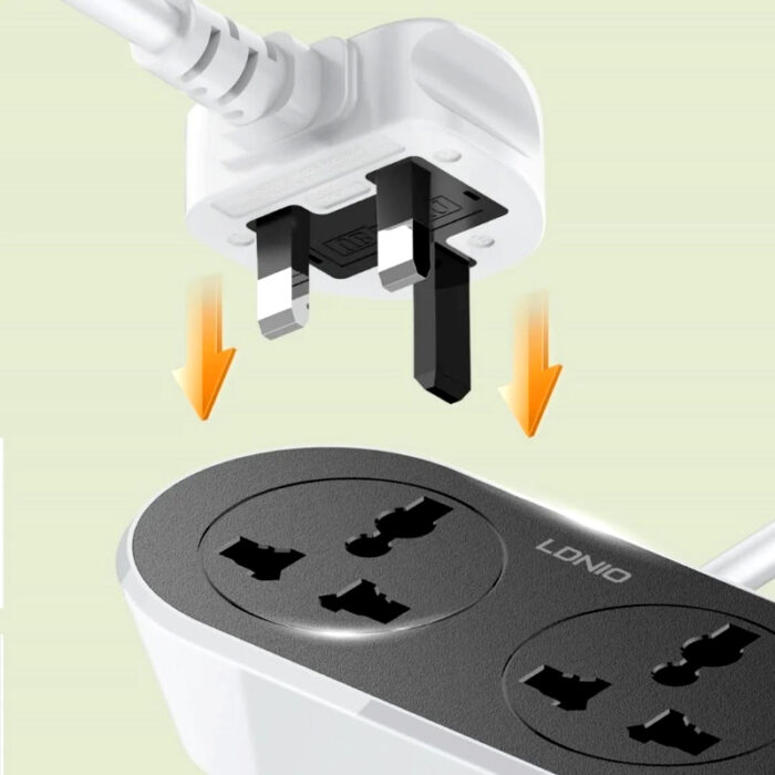 LDNIO SC-2018 10M 2 AC Outlet Universal Extension Power Socket – 2500W Heavy Duty UK Plug - Image 2