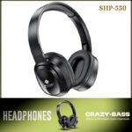 SOVO SHP-550 Crazy Bass Series Wireless Bluetooth 5.3 Headphones – ANC, Foldable Design, HD Sound, Soft Earpads - Image 5