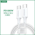 UGREEN US316/25069 USB-C to USB-C 100W 2M Nylon Braided 480Mbps Data Transfer PD Fast Charging Cable - Image 2