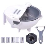 5pcs Multi-Function Vegetable Potato Slicing Shredding Machine Washing Household Grater Draining Basket - Image 14