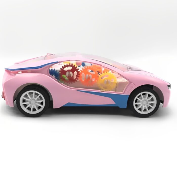 Futuristic Designed Remote-Controlled Toy Car With LED Light Gear Rotation - Image 6