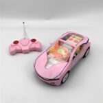 Futuristic Designed Remote-Controlled Toy Car With LED Light Gear Rotation