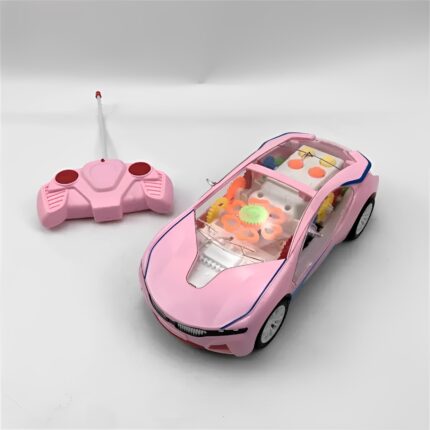Futuristic Designed Remote-Controlled Toy Car With LED Light Gear Rotation