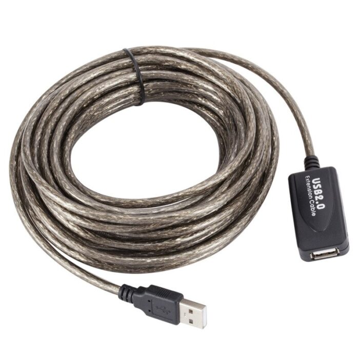5M USB 2.0 Male To Female Built-In IC Dual Shielding USB Extension Cable - Image 1