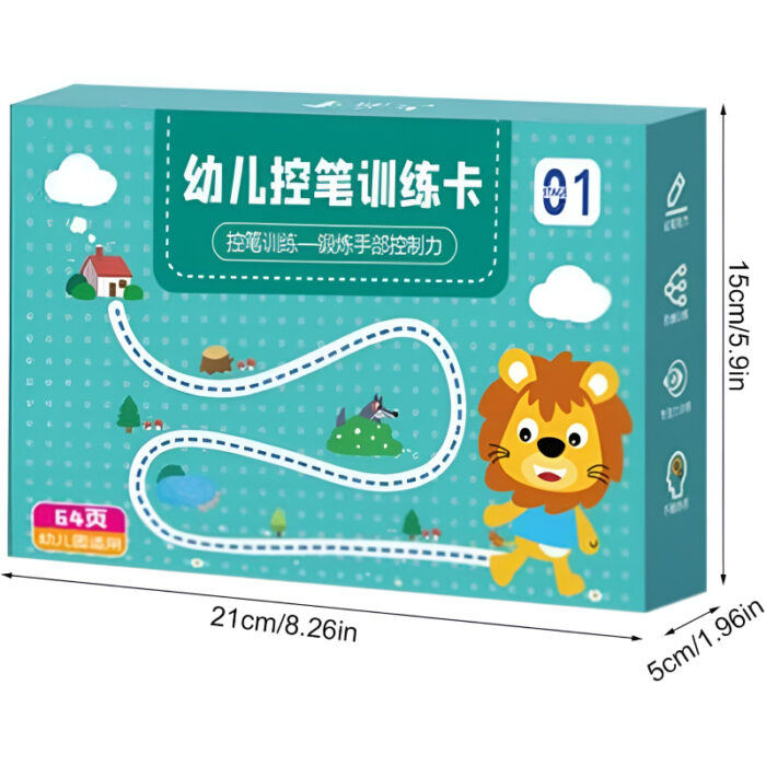 Reusable Magic Pen Control Workbook Set For Kids - Mastering Lines, Shapes, And Patterns In Handwriting And Drawing - Image 10