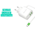SOVO SG-72 Lazer 3.4-Amp Charger With Dual USB Output And LED Light - Image 2