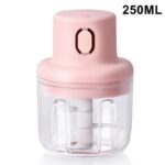 250ML Mini Electric Garlic Food Chopper Ginger Vegetable Crusher Food Blender Processor